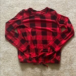 Cat & Jack Red Plaid Top